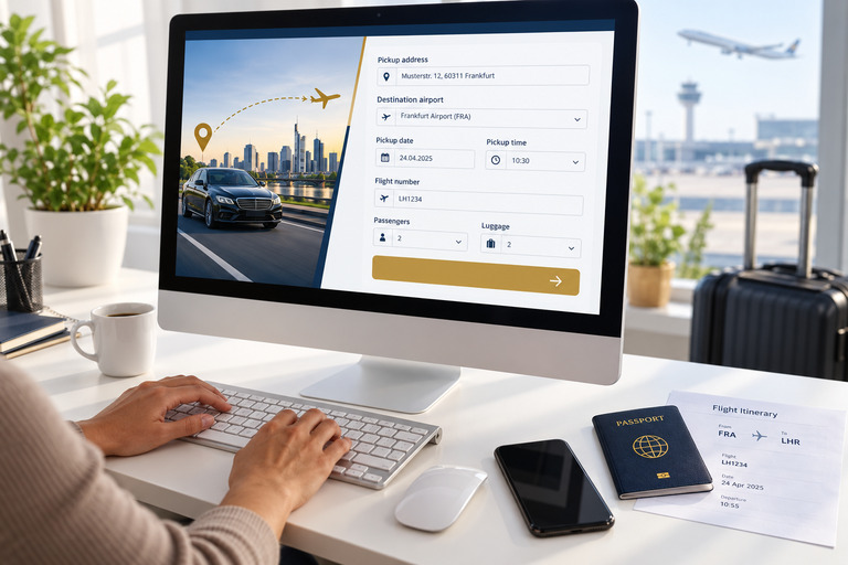 Mit den richtigen Angaben zum Flughafentransfer